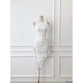 Đầm body tua rua kết hoa