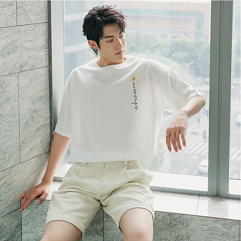 Áo Thun Nam Nữ Mùa Hè Unisex Form Rộng Tay Lỡ Họa Tiết In Hoa Cúc Thời Trang Zenkonu TOP NAM 263