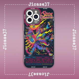 Ốp lưng iphone và samsung xiaomi oppo cạnh vuông Jicase Rolling Stones Festival Poster Vintage Retro 