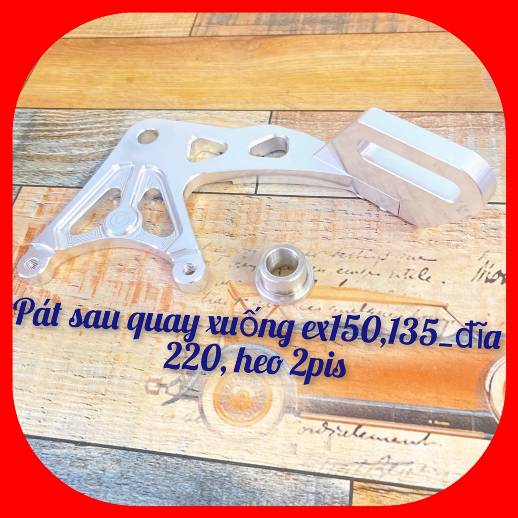 bát sau ex150 quay xuống_gắn heo 2pis đối xứng, đĩa 220mm