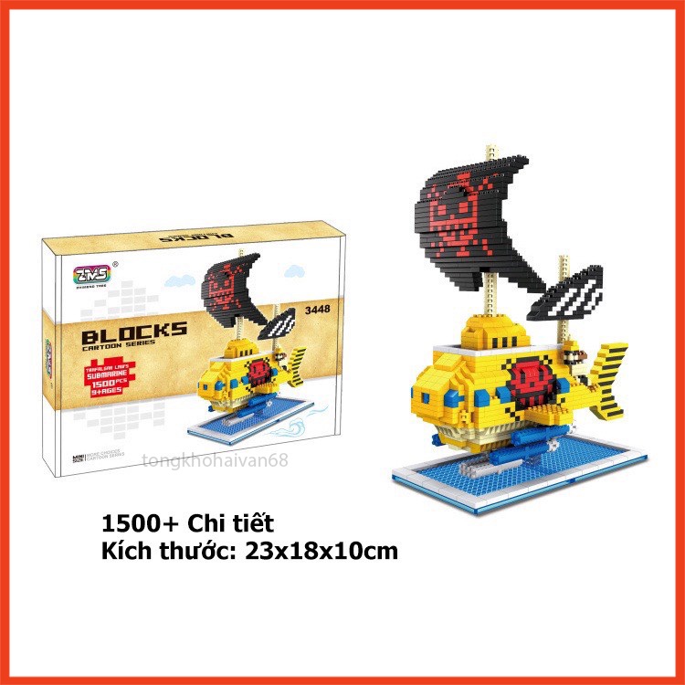 Mô Hình Lắp Ráp Tàu Thousand Sunny  Cướp Biển One Piece - Vua Hải Tặc ,Dùng Để Giải Trí Hoặc Trang Trí