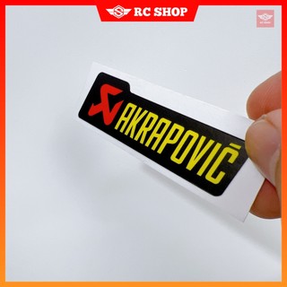 Tem AKARAPOVIC Dán Xe Siêu Ngầu [7cm x 2cm]