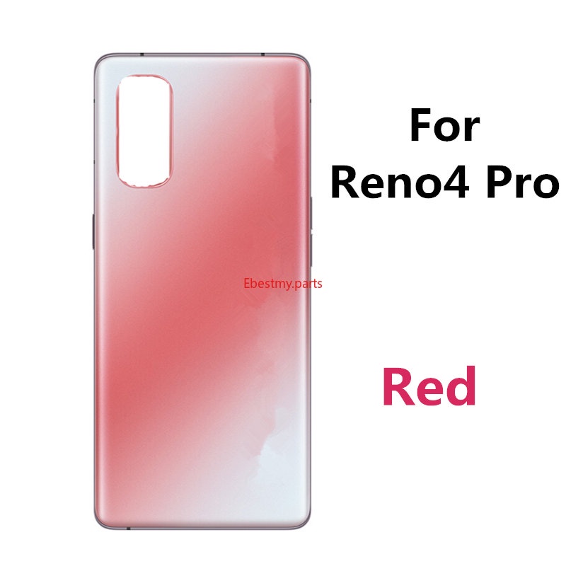 Emp- Ốp Điện Thoại Mặt Kính Phía Sau Bảo Vệ Pin Cho oppo reno 4 pro