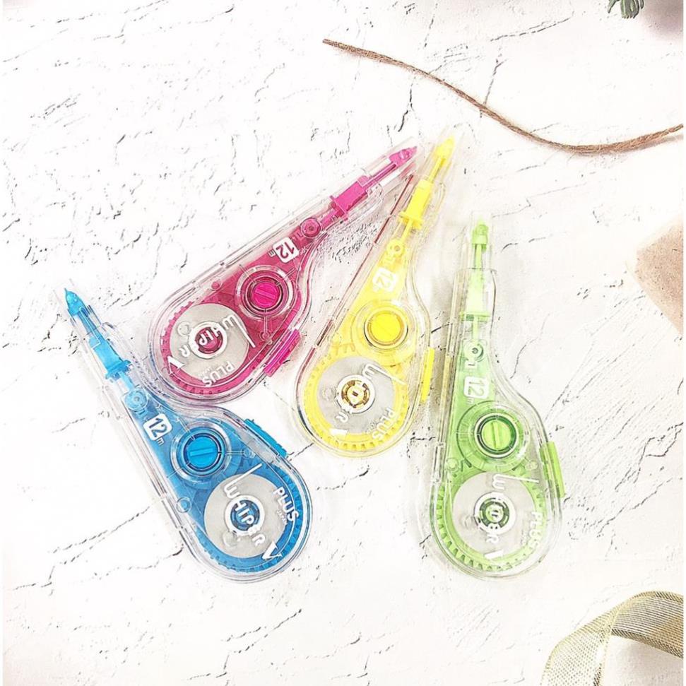 Bút xóa băng cao cấp Plus dài 12m / chiếc - khô nhanh dùng cho văn phòng - học sinh , sinh viên - HIKOMA STORE