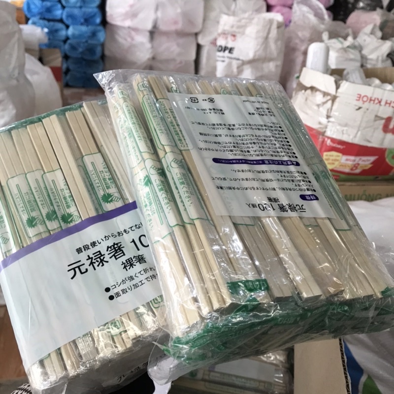 Đũa gỗ tách kèm tăm tre tiệt trùng dùng 1 lần