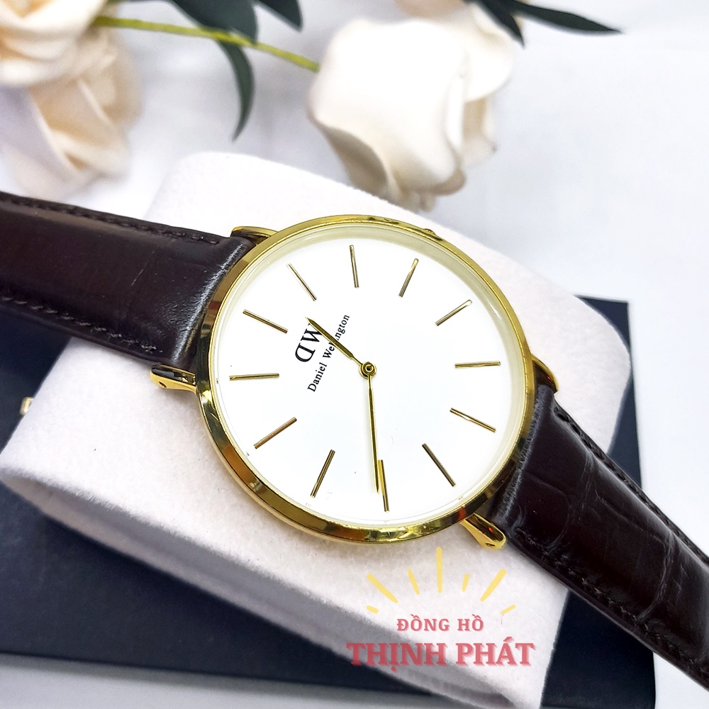 Đồng hồ Nam D.aniel W.ellington D.W Dây Da Thời Trang Case 42mm