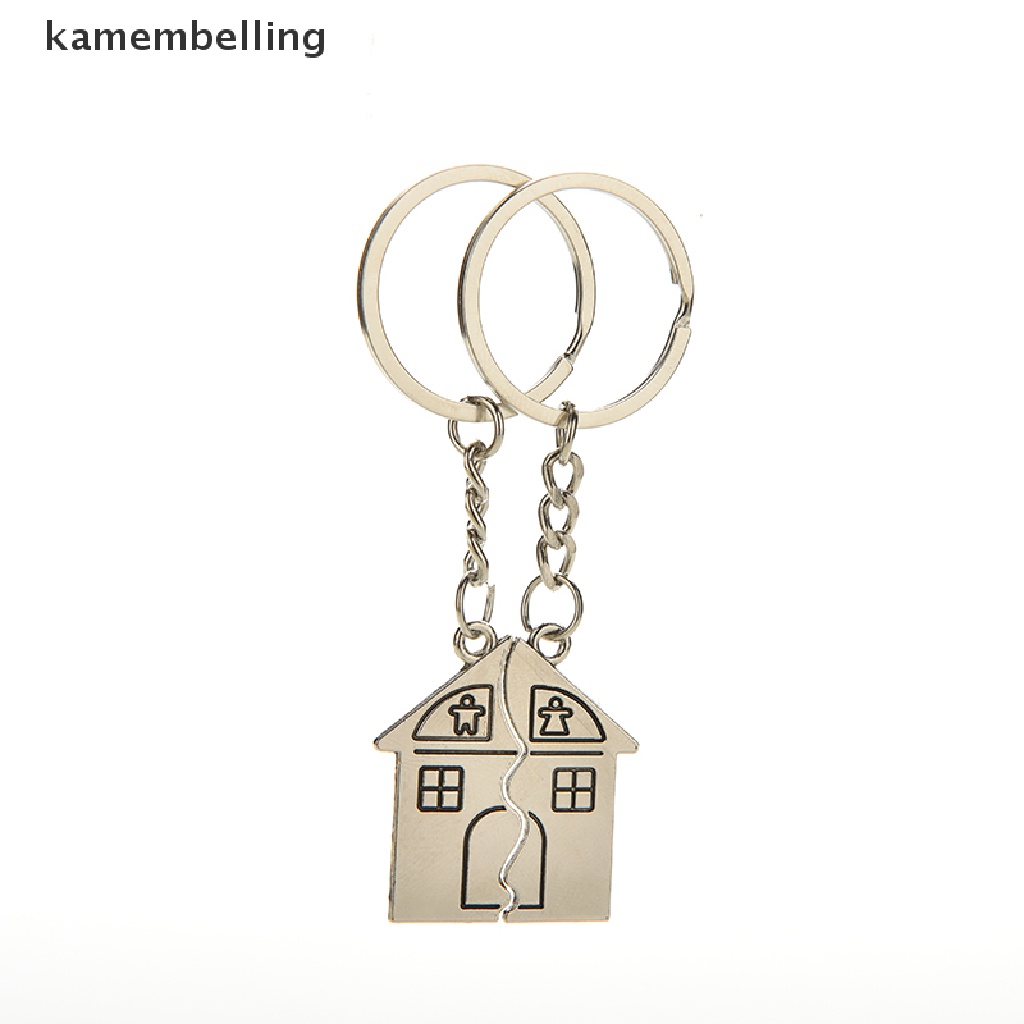 Kamembelling Set 2 Móc Khóa Hình Ngôi Nhà Đáng Yêu