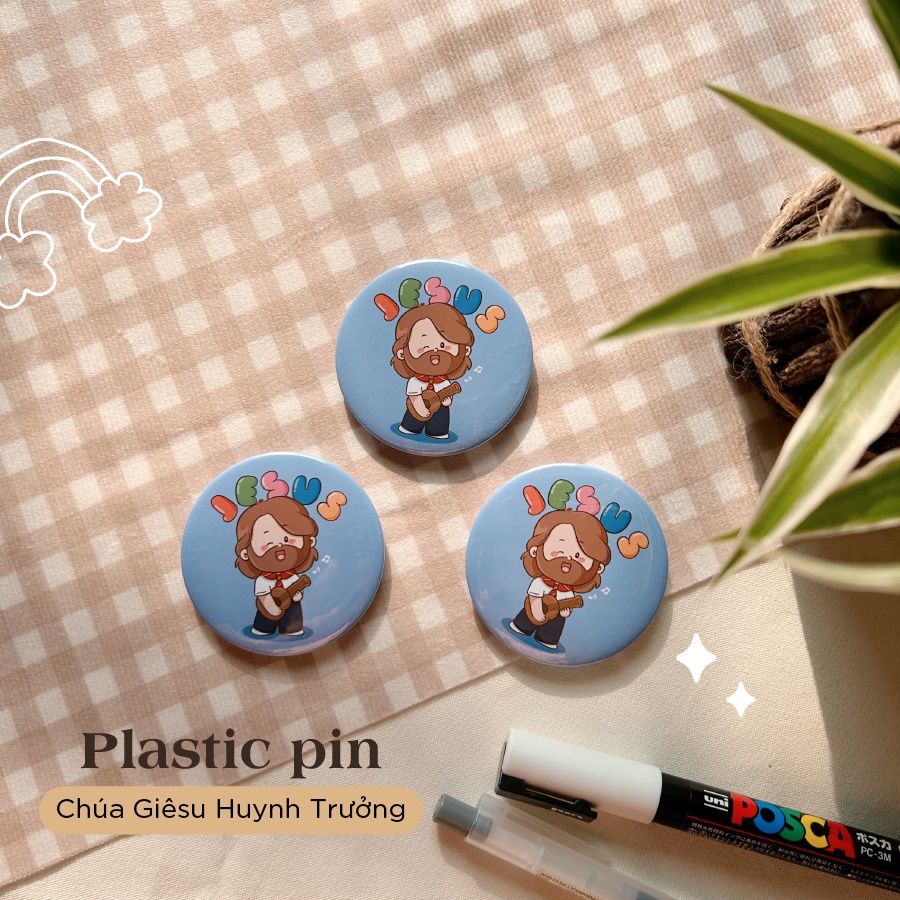 Huy hiệu CHÚA GIÊSU HUYNH TRƯỞNG - BÚT CHÌ CÙN - quà tặng Công Giáo - thiết kế độc quyền