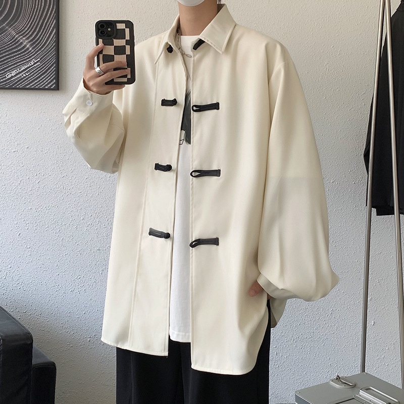 Áo Sơ Mi Dài Tay Phong Cách Retro Cao Cấp Cho Nam