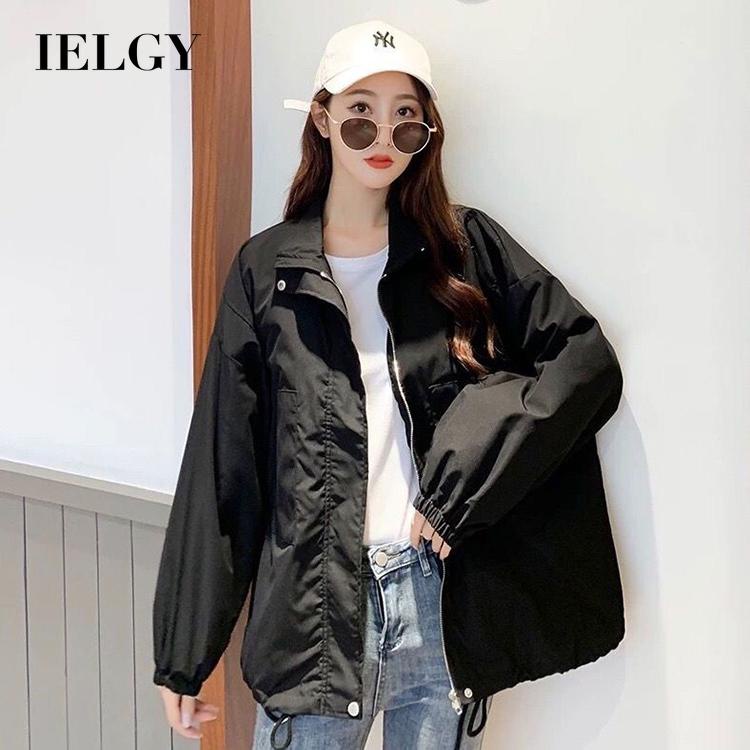 IELGY   Áo Khoác Dáng Rộng Phong Cách Hàn Quốc Cho Nữ