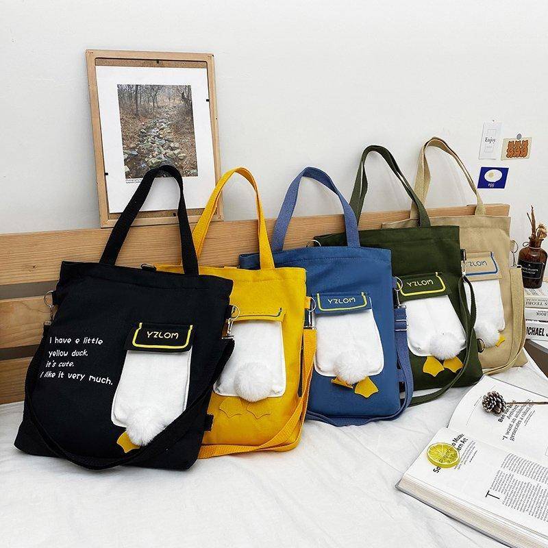 Túi Xách Vải Canvas Thời Trang Phong Cách Hàn Quốc
