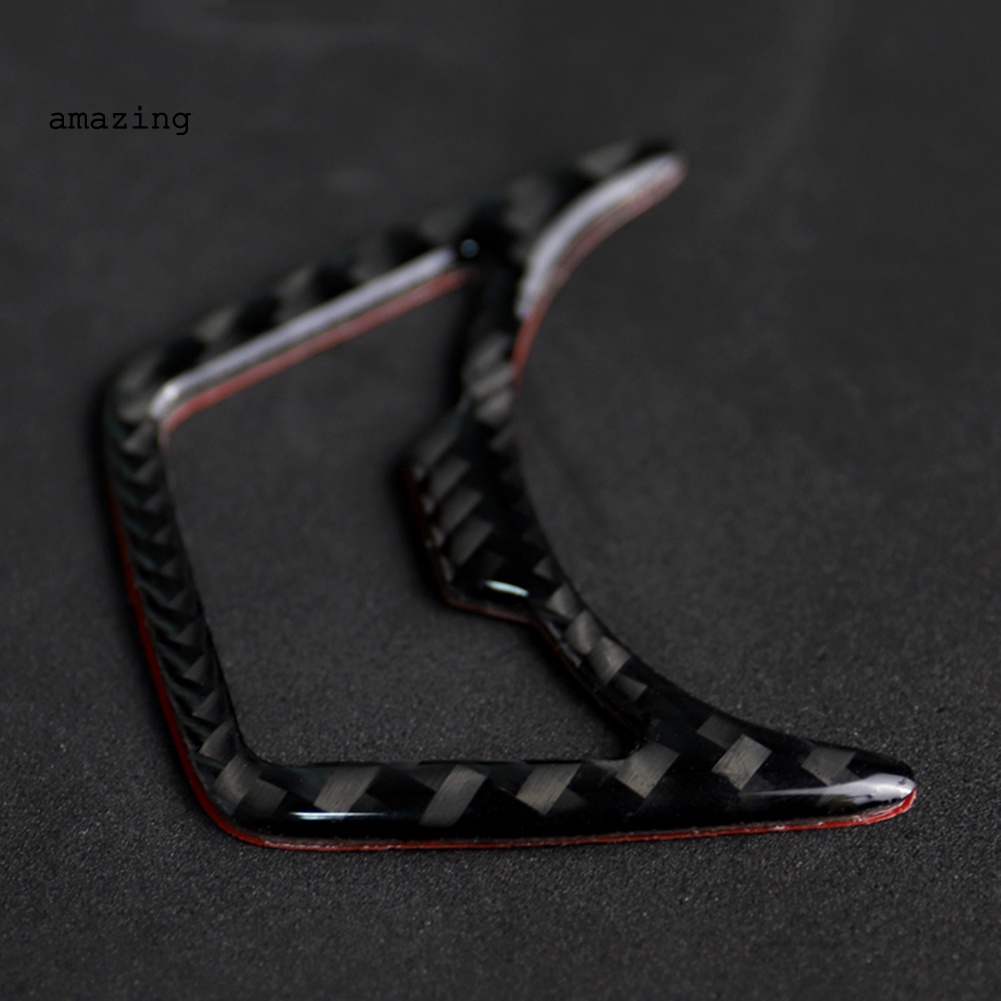 1 Cặp Miếng Dán Trang Trí Đèn Pha Xe Hơi Ford Mustang 2015-2019 Bằng Sợi Carbon