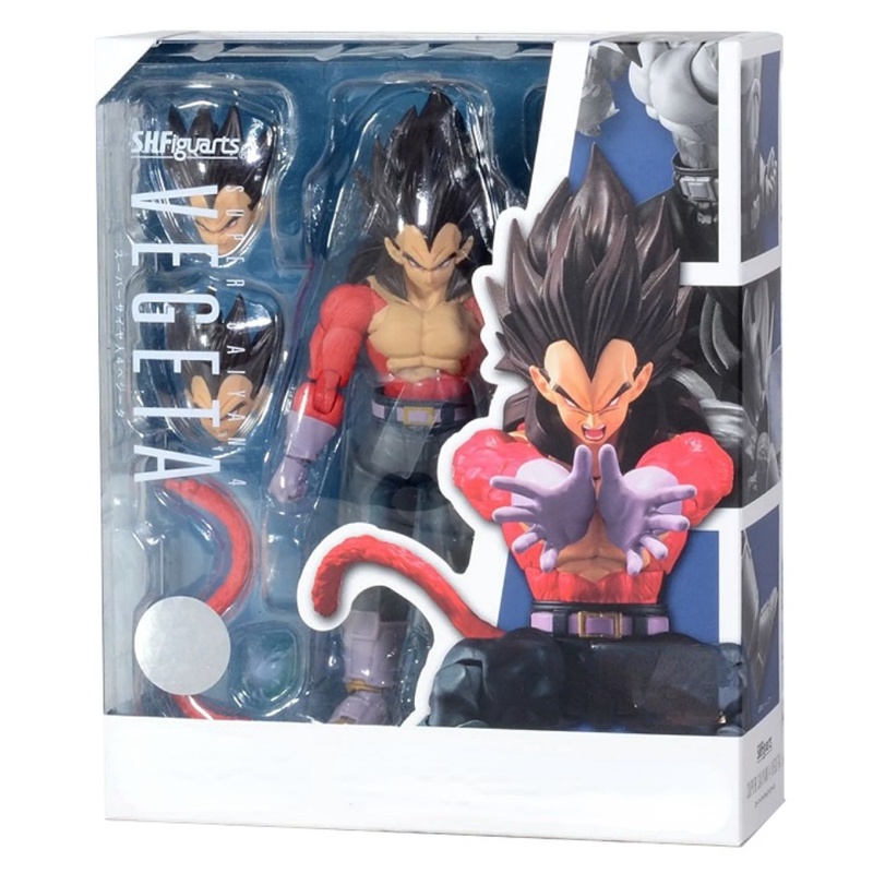 Mô Hình Đồ Chơi Nhân Vật Vegeta Son Gokuu Super Saiyan 4 Trong Phim Bảy Viên Ngọc Rồng GT S.H.Figuarts