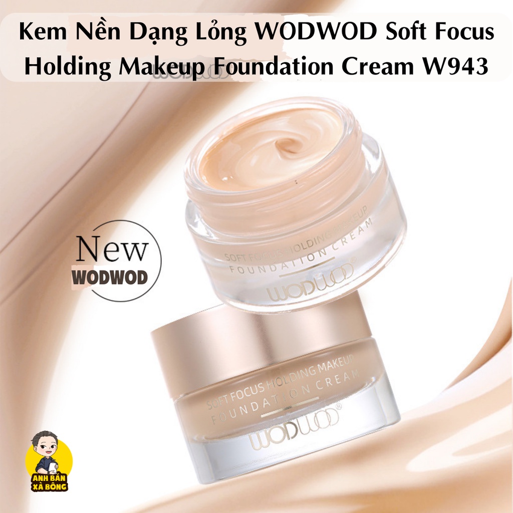 Kem Nền Dạng Lỏng WODWOD Soft Focus Holding Makeup Foundation Cream W942 (10g) W943 (20g)