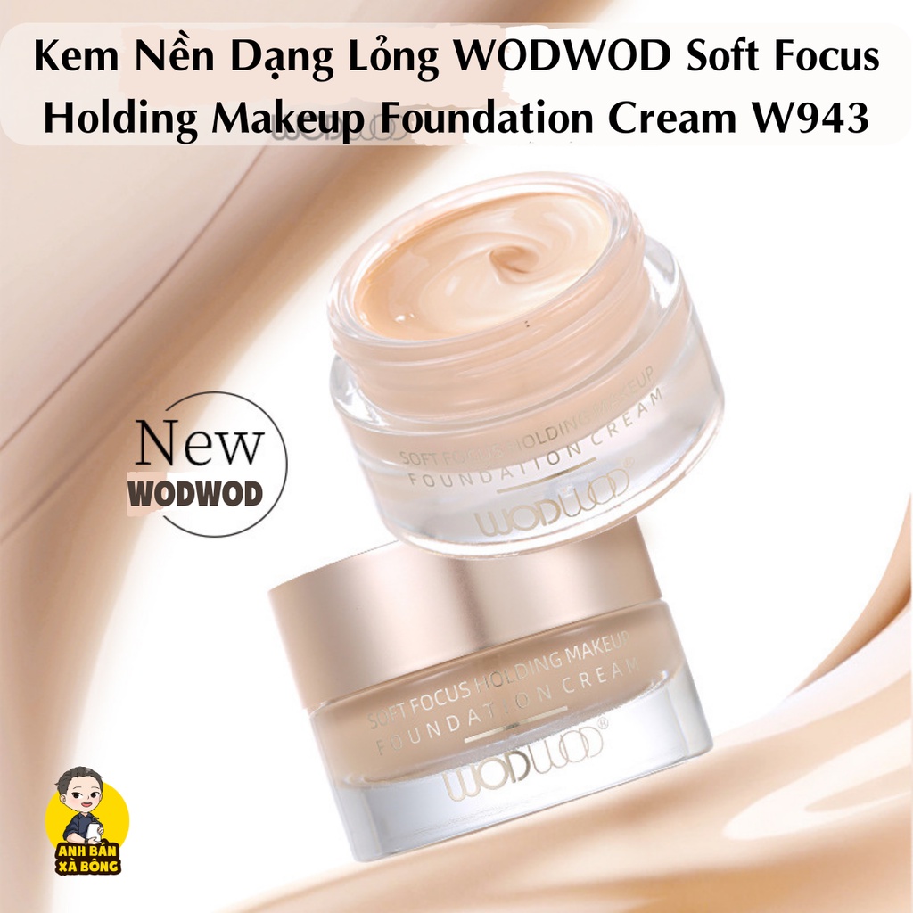 Kem Nền Dạng Lỏng WODWOD Soft Focus Holding Makeup Foundation Cream W942  W943