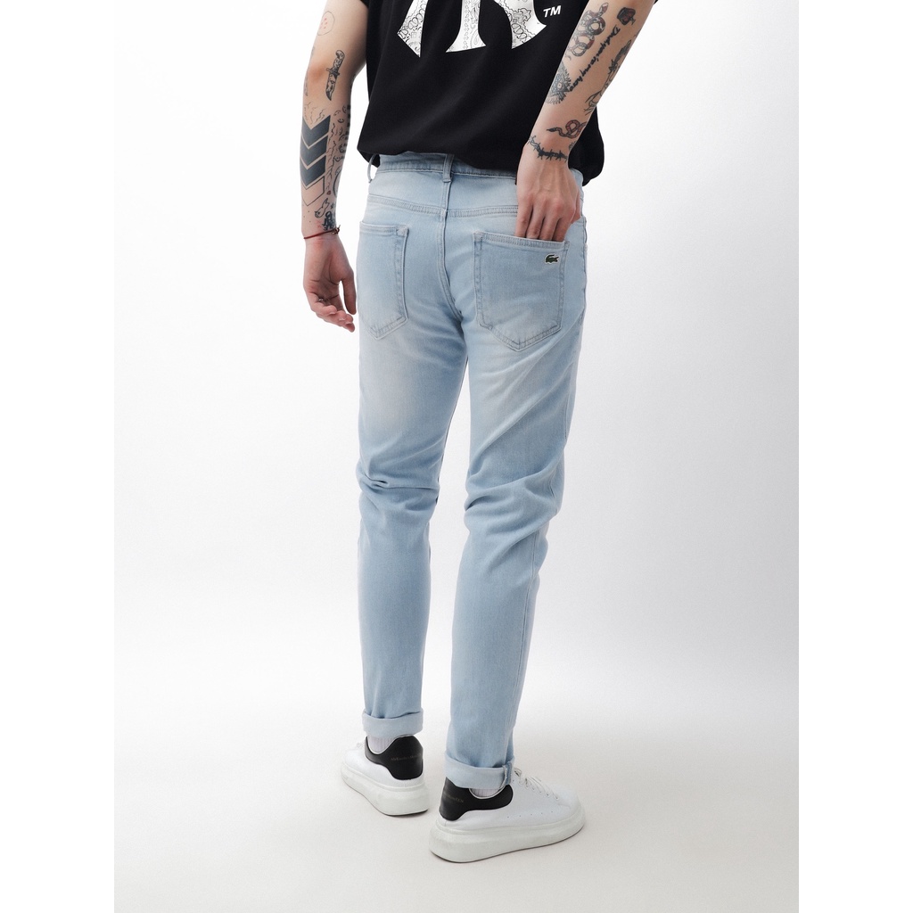 Quần jean nam, quần bò nam cao cấp slimfit LC xanh sáng 230211 foxxmen