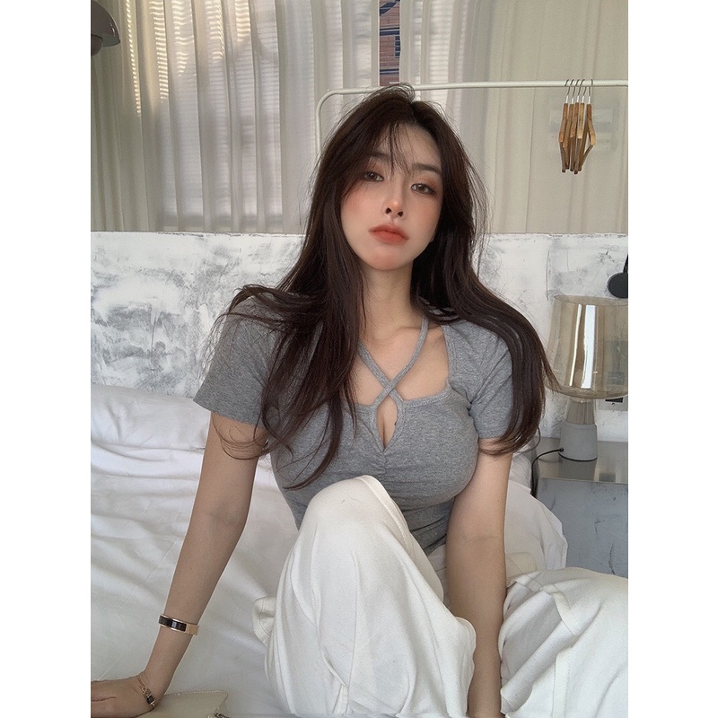 Áo thun MACDOME thiết kế tôn vòng một cá tính, gợi cảm AT017