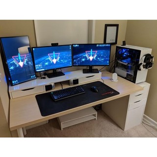 Kệ Màn Hình Ikea, kệ để đa năng, kệ màn máy tính có ngăn kéo