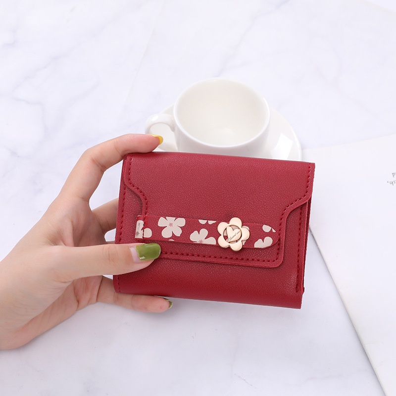 Ví Da Mini Gấp Gọn Thời Trang Hàn Quốc Dành Cho Nữ