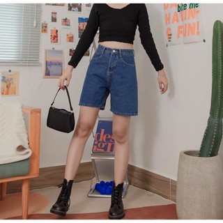 Quần short jean lửng