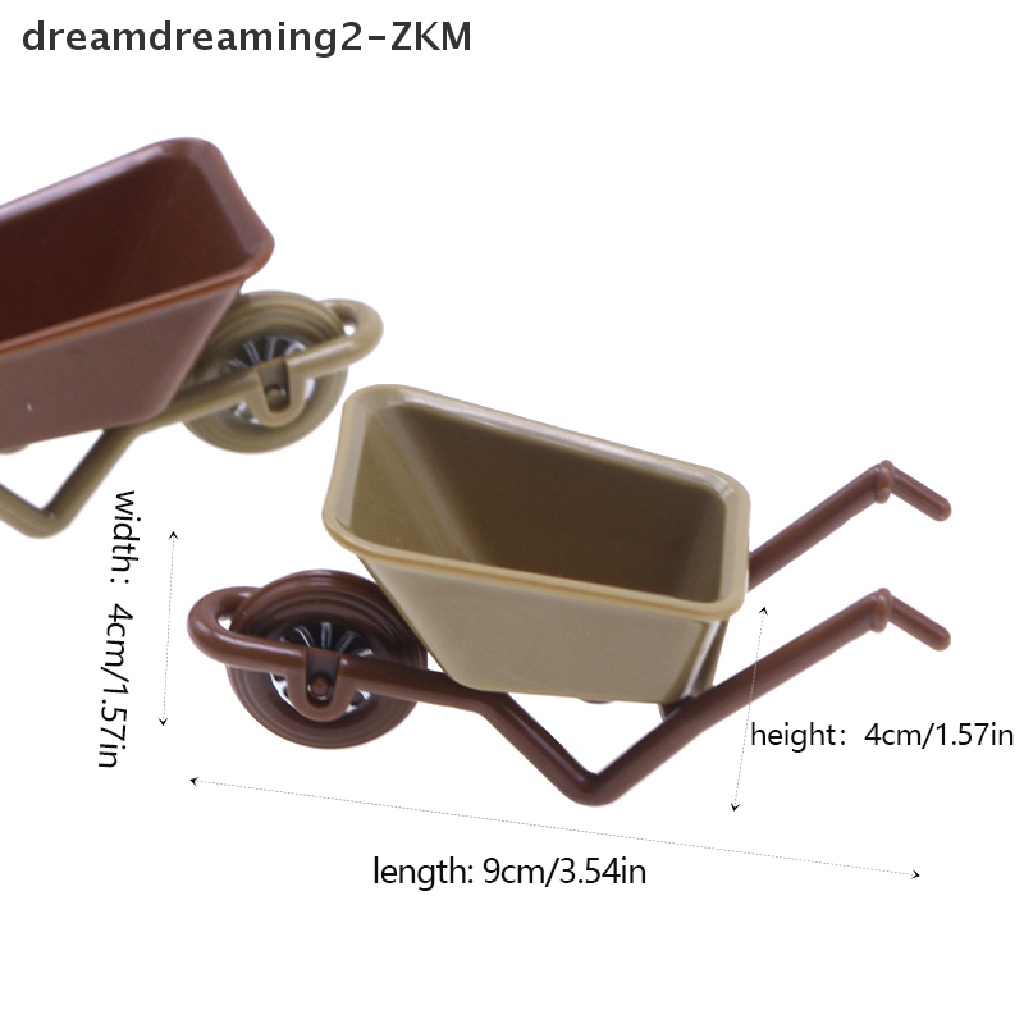 1 Mô Hình Xe Đẩy Nông Trại Mini Tỉ Lệ 1: 12 Trang Trí Nhà Búp Bê