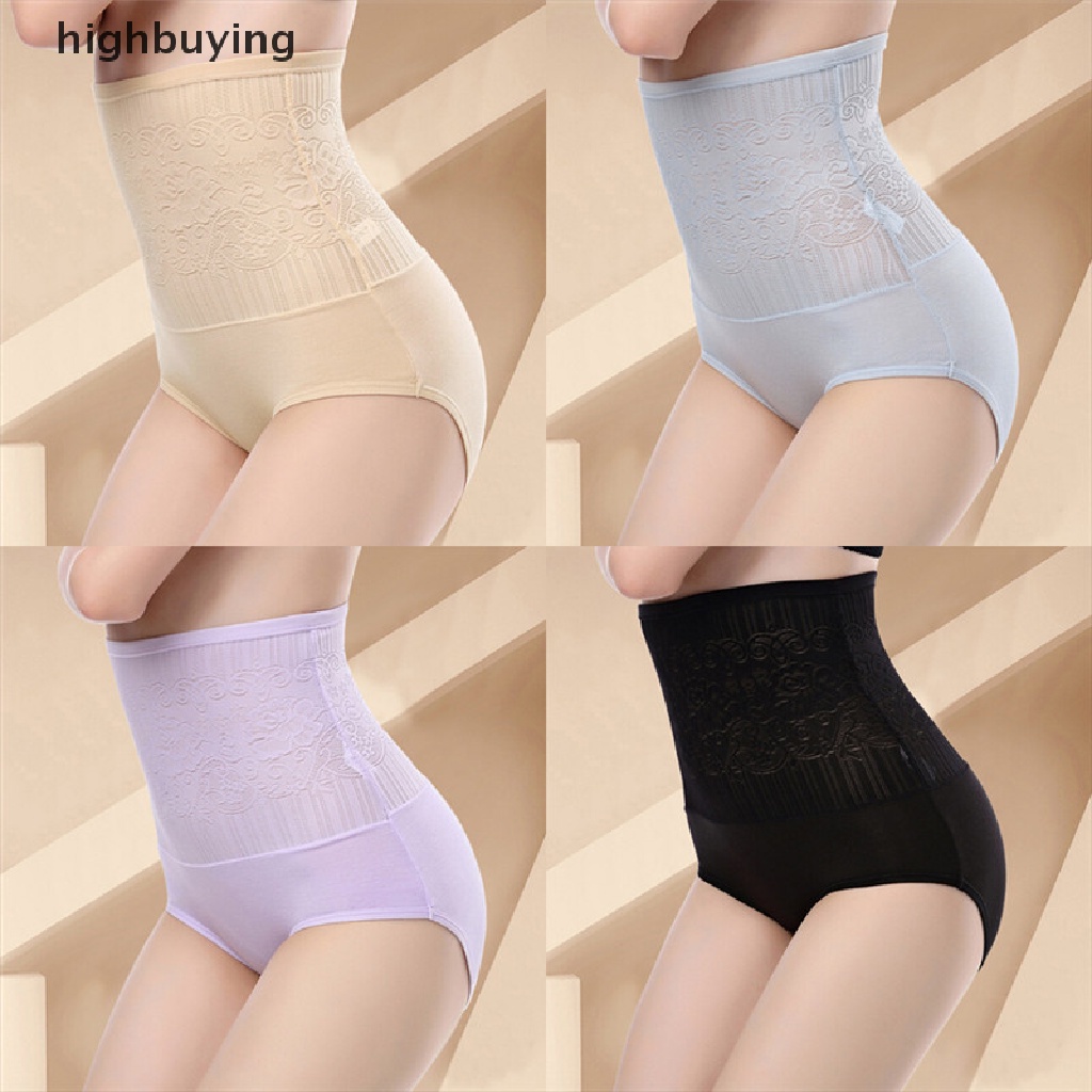 Quần Lót Ren Lưng Cao Định Hình Cơ Thể Thon Gọn Cho Nữ