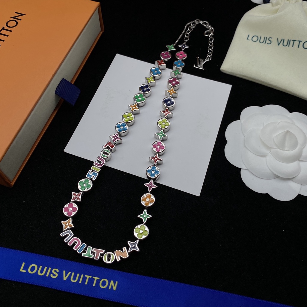 Trang Sức Vòng Cổ Khuyên Tai Vòng Tay Nhẫn LOUIS VUITTON Mẫu logo LV Nâng Cao Cho Nam Và Nữ