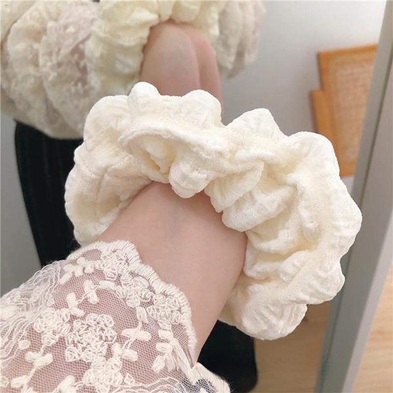 Dây Buộc Tóc Cao Su Mềm Co Giãn Phong Cách Pháp Cổ Điển Thanh Lịch Cho Nữ