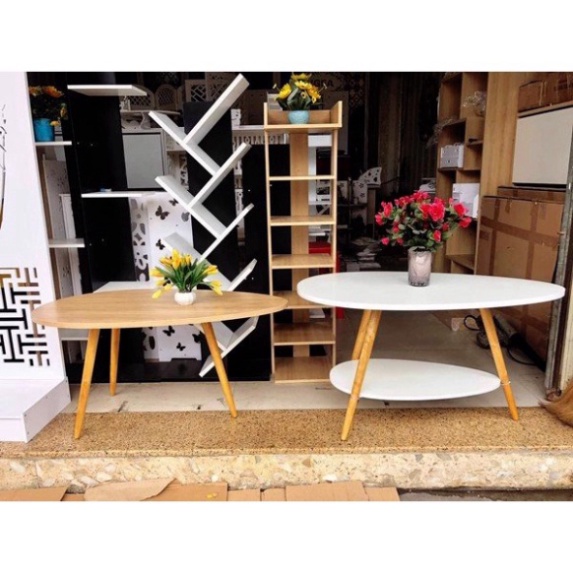 Bàn trà hình trứng ngồi sofa - GP55 / GP56