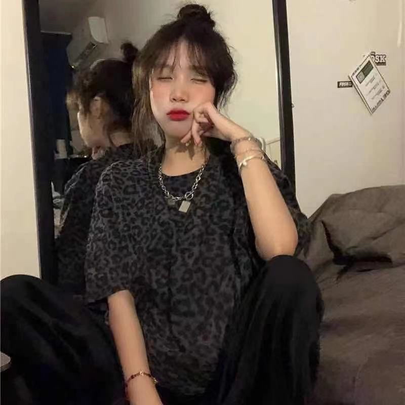 Áo phông nam nữ unisex hoạ tiết da beo báo đốm phong cách Mai Âm Nhạc, Áo phônh mùa hè thời trang