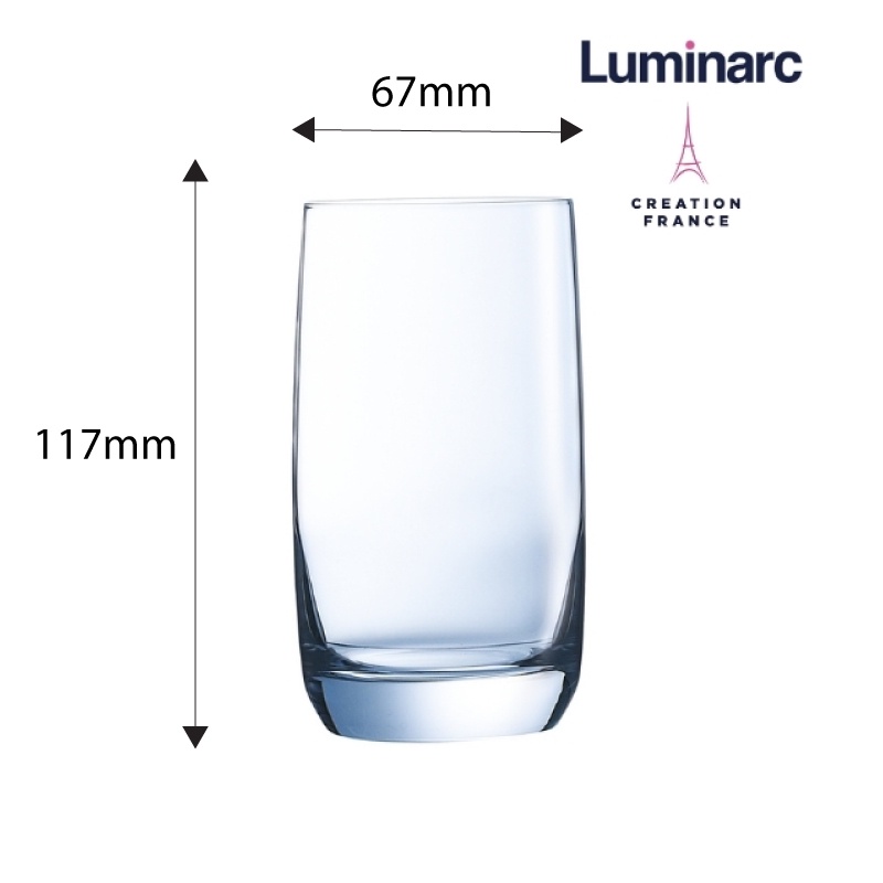 Bộ 6 Ly Cao Thuỷ Tinh Luminarc Vigne 290ml- LUVIG2571