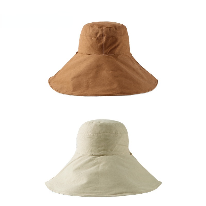 Mũ đội rộng vành chống nắng và tia UB mùa xuân thu