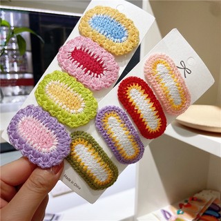 Kẹp Tóc Đan Len Dễ Thương Cho Bé Gái