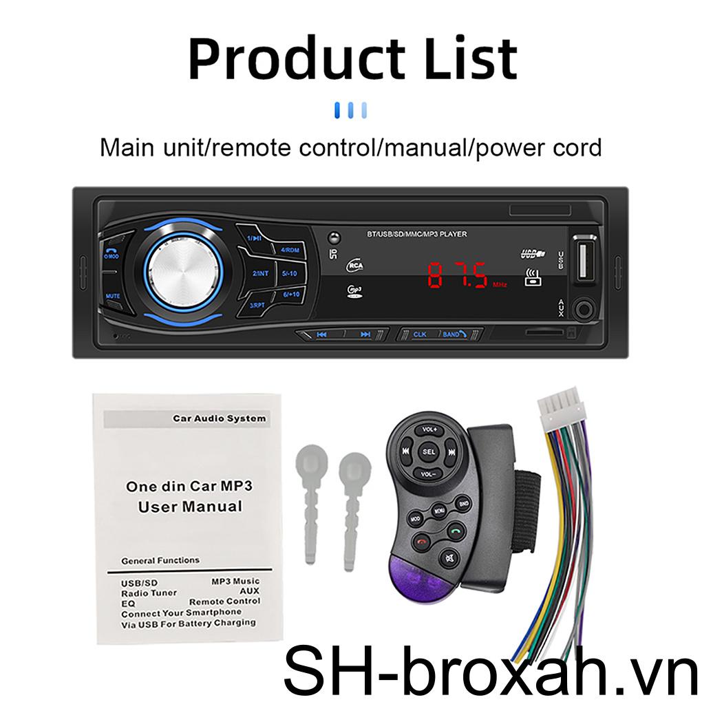 Máy Nghe Nhạc MP3 USB 2 0 Bluetooth Rảnh Tay Gắn Vô Lăng Xe Hơi