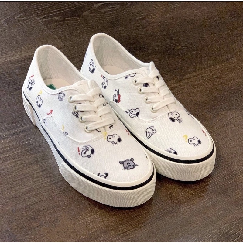 Giày Sneaker (dây) AATLAS in hoạ tiết Snoopy (size 41)