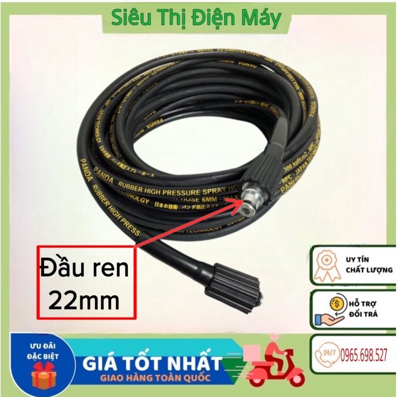 Dây Rửa Xe Áp Lực Cao Lõi Thép 20Mét- 15Mét -10Mét