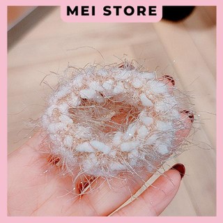 Thun Cột Tóc Lông Xù Kim Tuyến