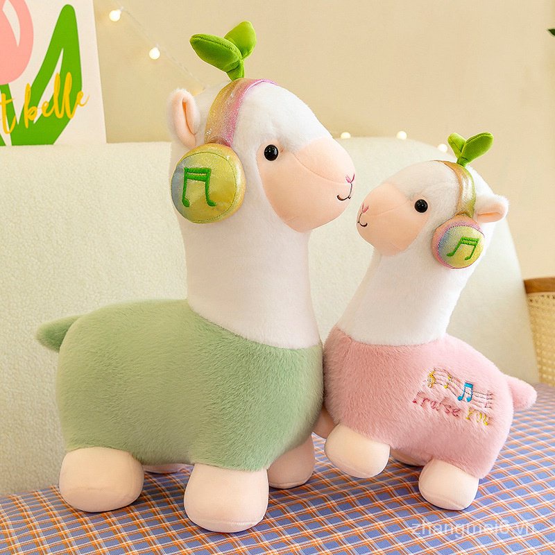 Thú Nhồi Bông Hình Lạc Đà Alpaca Phong Cách Mới