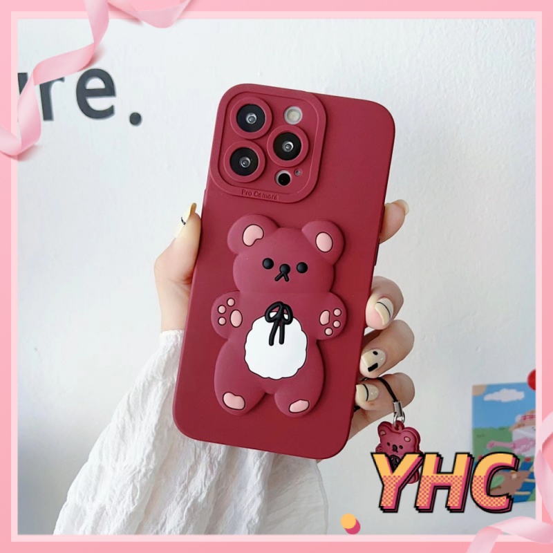 Ốp Lưng phone Dễ thương diy gấu nhỏ vỏ mềm silicone iPhone 6 / 6S / 6splus / se / 7 / 7plus / 8 / 8plus / X / xs / xsmax / 11 / 12 / 13 / 14 -079