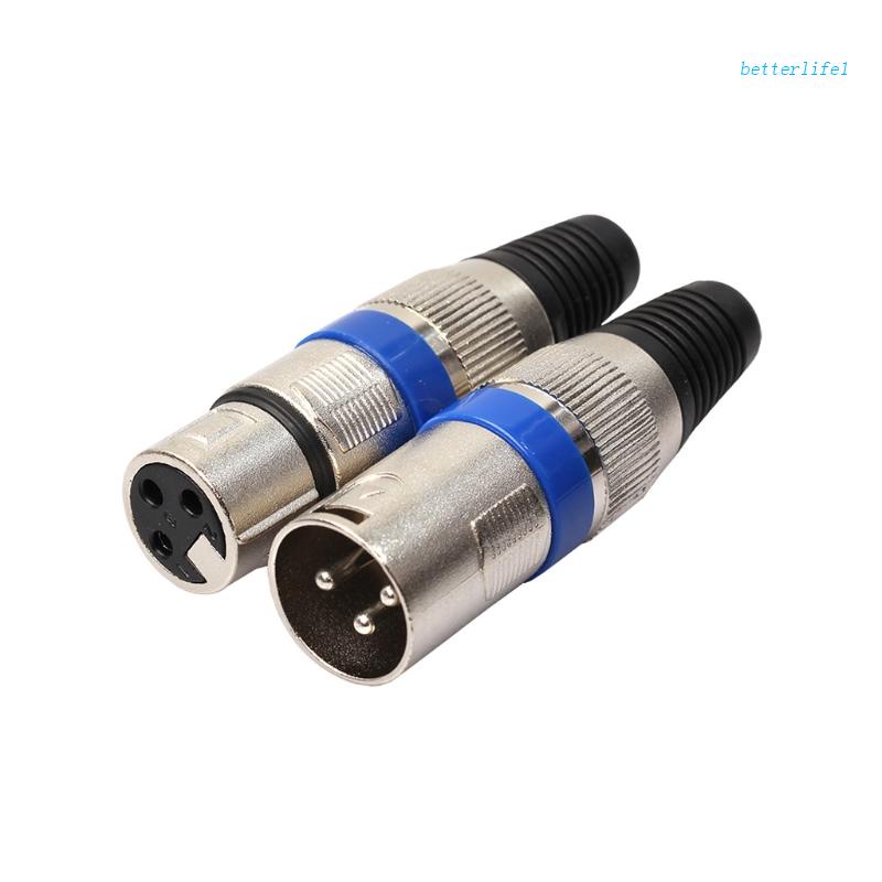 1 Cặp Giắc Cắm XLR 3 Chấu + Jack Nối Micro