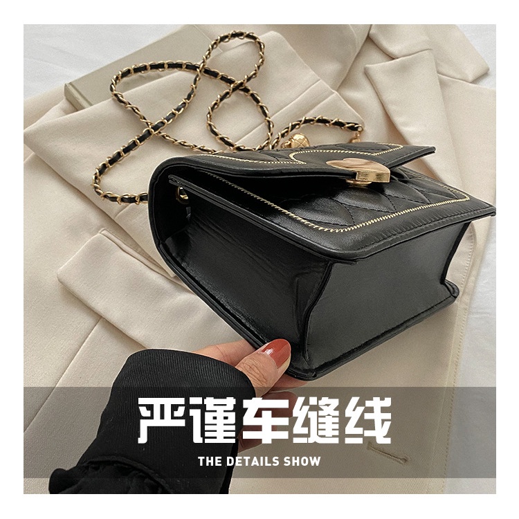 Túi Đeo Vai Phối Dây Xích Thiết Kế Đơn Giản Thời Trang Cho Nữ