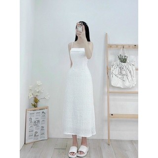 👏👏Maxi dây ren trắng sang trọng