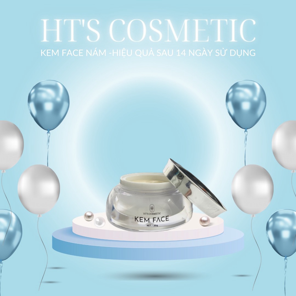 KEM FACE NHÂN SÂM COLLAGEN X3 MỸ PHẨM HT'S COSMETIC - CẢI THIỆN MỤN THÂM NÁM, DƯỠNG TRẮNG DA - TRI ÂN ĐẸP