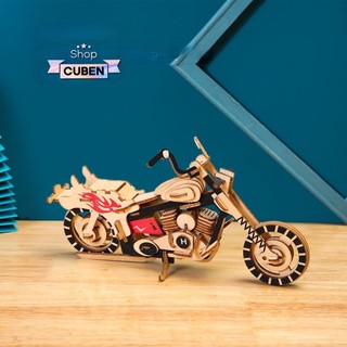 Đồ chơi lắp ráp 3D gỗ mô hình Ducati cắt laser