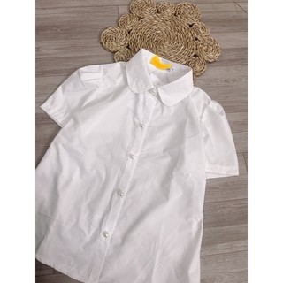 Áo sơ mi cúc ngọc cổ sen OMN85