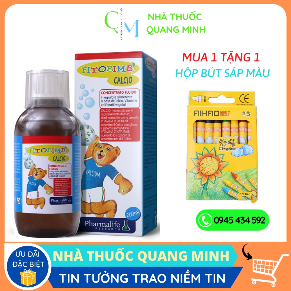 Calcio Fitobimbi - Bổ sung Canxi và Vitamin D cho bé - Nhập khẩu Italia