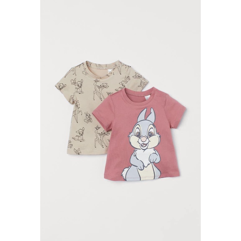 ✨BÁN SỈ✨Combo 2 áo phông thỏ bé gái