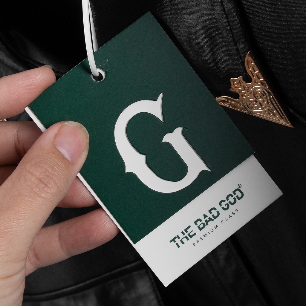 Áo sơ mi The Bad God ngắn tay Brian B leather short shirt