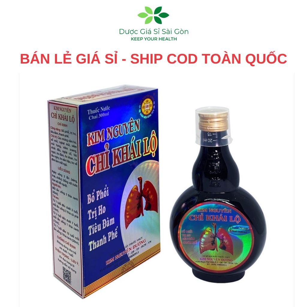 Kim Nguyên Chỉ Khái Lộ - Chai 300ml - Hỗ trợ dứt điểm cơn ho, tiêu đàm