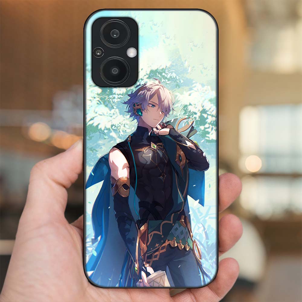 Ốp lưng Oppo Reno 7Z 5G viền đen in hình Alhaitham Genshin Impact